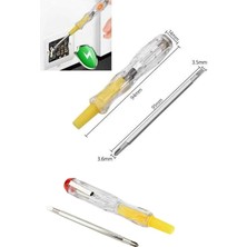 İlkyaz Fashion Çift Uçlu Kontrol Kalemi Elektrik Test Kalemi Şeffaf ILKYZ-KRGRS34