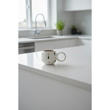 KYA CERA Yılbaşı Mini Çam Ağacı Kabartmalı Tekli El Yapımı Seramik Kupa