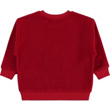 Civil Boys Geyik Nakışlı 2-5 Yaş Sweatshirt - Kırmızı 4-5 Yaş