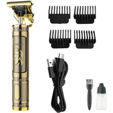 İlkyaz Fashion PS-033 Çelik Kasa Profesyonel T-Bıçak Saç Sakal Ense ve Çizim Tıraş Makinesi ILKYZ-KRGRS34