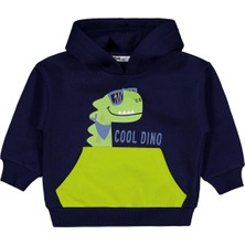 Civil Boys Dino Baskılı 2-5 Yaş Sweatshirt - Lacivert 4-5 Yaş