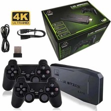 İlkyaz Fashion Game Stick 20000 Oyun Kablosuz Çift Kol Retro Oyunlar Game Stick Atari 2.4g 4K ILKYZ-KRGRS34