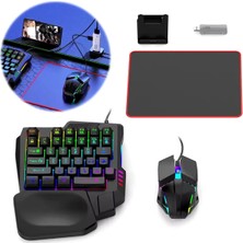 İlkyaz Fashion Pubg Mobil Oyun Kiti 5in1 Bt5.3 Klavye Mouse Dönüştürücü Seti Pugb Seti ILKYZ-KRGRS34