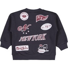 Civil Boys New York Baskılı 2-5 Yaş Sweatshirt - Gri 3-4 Yaş