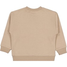 Civil Boys Peluş Garnili 2-5 Yaş Sweatshirt - Kahverengi 4-5 Yaş