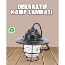 İlkyaz Fashion Dekoratif ve Fonksiyonel Taşınabilir Kamp Gece Lambası ILKYZ-KRGRS34