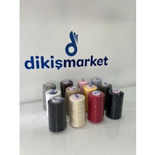 dm dikişmarket  Oltalı 120 numara 12'li Dikiş İpleri Setİ (12 adet oltalı farklı renk ip setı)