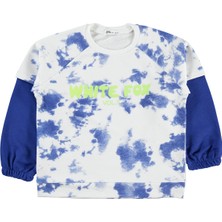 Civil Boys Whıte Fox Baskılı 6-9 Yaş Sweatshirt - Mavi 8-9 Yaş