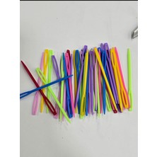 Orhan Çanta 10 Adet 9 cm Karışık Renkli Plastik Yün Iğnesi