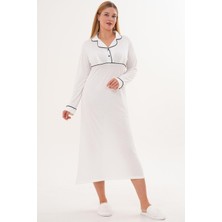 Mecit Pijama Mecit 6308 Ekru Kadın Gecelik