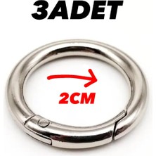 Orhan Çanta 2 cm Çanta Klips Papağan Yaylı Aksesuar(3 Adet) - Metal Aksesuar