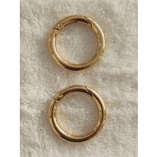 Orhan Çanta Yaylı Metal Halka Çanta Aksesuarı (2 Adet -Iç Çapı 2,5 Cm)