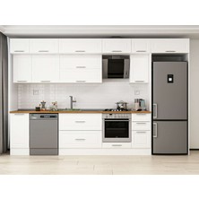 Alvinka 370X240 cm Mbr_c Mdf Mutfak Dolabı Beyaz Beyaz MB-E90S40S40-2