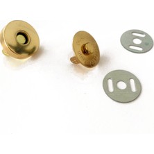 Orhan Çanta Mıknatıslı Altın Renk Çanta Çıtçıtı 18 mm (3 Takım)