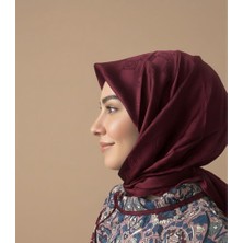 Sevimia Scarf İpeksi Jakar Eşarp bordo