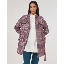 Kayra Desenli Dik Yaka Ceket 13015