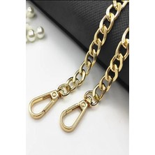 Orhan Çanta Yaylı Kancalı Altın Renk Zincirli Çanta Zincir Set - Zincir Uzunluk : 110 cm