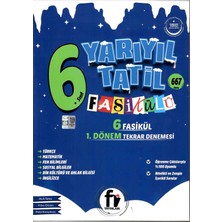 Fi Yayınları Maarif Model 6 . Sınıf Yarıyıl Tatil Branş Branş Fasikülü 1. Dönem Tekrar Denemesi