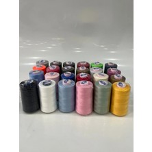 dm dikişmarket Oltalı 120 numara 24 lü Dikiş ip Seti (24 adet farklı renk oltalı marka ip)