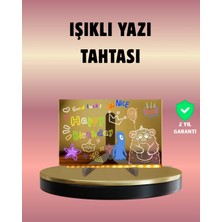 İlkyaz Fashion USB Bağlantılı LED Akrilik Çizim ve Not Tahtası ILKYZ-KRGRS34