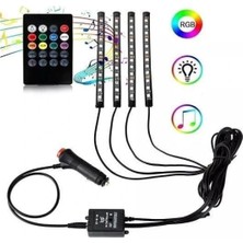 İlkyaz Fashion Araç Içi Ayak Altı Sese Duyarlı Şerit LED 4'lü Set ILKYZ-KRGRS34