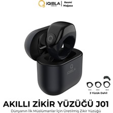 Iqibla Smart Ring J01 Jood Akıllı Zikir Yüzüğü Siyah Renk