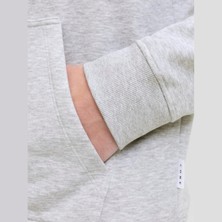 Jack & Jones Büyük Beden Kapüsonlu Baskili Sweatshirt - Fusion