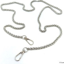 Orhan Çanta Gümüş Zincir Çanta Sapı 115 cm Kancalı