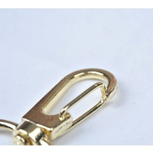 Orhan Çanta Gold Makrome Anahtarlık Aparatı 40 Adet Telli Kanca Klipsi Anahtarlık Halkası