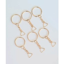 Orhan Çanta Gold Anahtarlık Halkası Üçgen Aparatılı 100 Adet