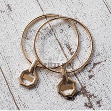 Orhan Çanta Metal Çanta Sapı // Aparatlı Vidalı Halka Gold (Çift)