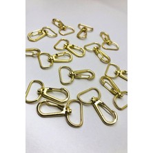 Orhan Çanta 30 Adet Gold Renk Makrome Anahtarlık Telli Kanca 4X2CM