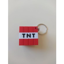 3D Futuristic Minecraft Tnt Anahtarlık 3'lü Üründür