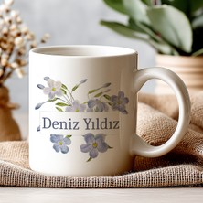 Isimli Kişiye Öze Beyazl Kupa Bardak – Şık, Minimal Tasarım Kupa Bardak