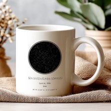 Kişiye Özel Gökyüzü Kupası – Sen Doğduğunda Gökyüzü Tasarımı Yıldız Haritası