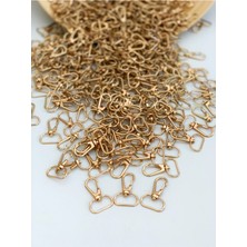 Orhan Çanta 2 cm Gold 10 Adet Telli Makrome Anahtarlık ve Çanta Kancası