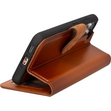 Gp Iguana Samsung Galaxy S23 Uyumlu Deri Cüzdanlı Kılıf RST2EF Taba