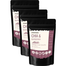 Starfoods 3 Paket Chia Tohumu & Zereşk Üzümü Barberin Zerişli Chia Tohumu Chia Seeds & Zereshk Barberine