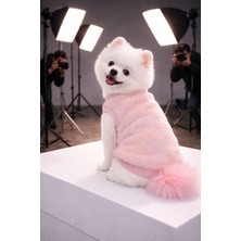 Açık Pembe Peluş Köpek Üstü