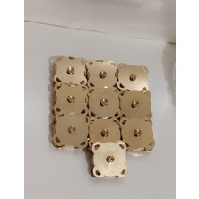 Orhan Çanta Mıknatıslı  Çanta  Çıtçıt Dikilebilir, Gold Renk (10 Adet)