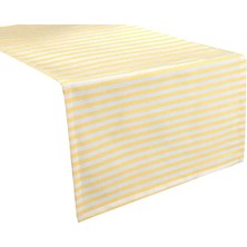 Porland Funky Sarı Çizgili Runner 50X150CM