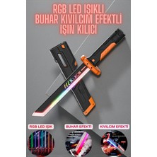 Yıldırım Oyuncak Oyuncak Rgb LED Işıklı Ses ve Kıvılcım Efektli Buhar Atan Katana Kılıç 44CM