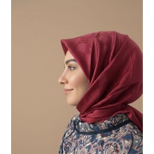 Sevimia scarf İpeksi Jakar Eşarp bordo
