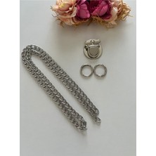 Orhan Çanta Örgü Çanta Zincir Kilit Seti - Metal Çanta Aksesuarı