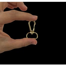 Orhan Çanta 2 cm Telli Kanca 10 Adet Gold Renk Anahtarlık Çanta Klipsi Aparat Kanca Aksesuar Metal Makrome