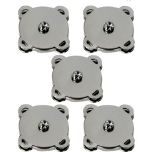 Orhan Çanta Dikilebilir Çanta Çıt Çıtı Mıknatıslı 10 Adet Gümüş Renk