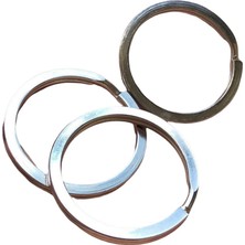 Orhan Çanta 2,5 cm Ezme Halka 10 Adet Gümüş Renk