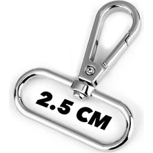 Orhan Çanta 2.5 cm Ithal Çanta Papağan 5 Adet Gümüş - Metal Aksesuar