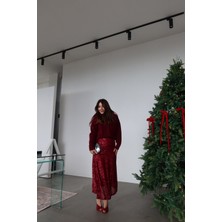 Özge Özgenç Pul Payetli Midi Etek