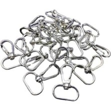 Orhan Çanta Makrome Kancalı Anahtarlık Halkası 2 cm (25 Adet)